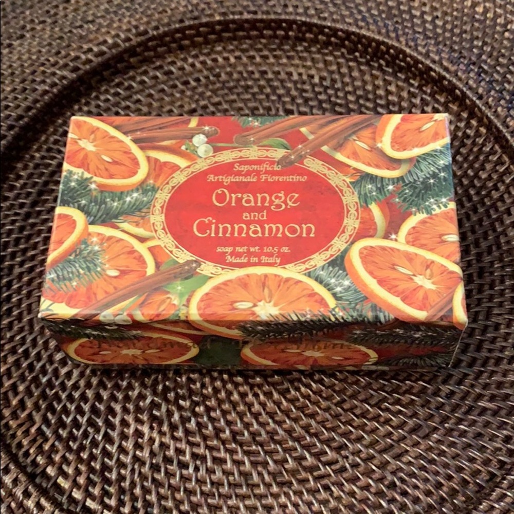 Handmade Italian Orange and Cinnamon soap bar